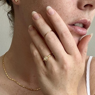 Spinning Spaceship Fidget Ring in Gold - Honeycat
