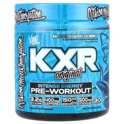 VMI Sports KXR Original, Intense Energy Pre-Workout, Blue Shark Gummy, 9.3 oz (264 g)