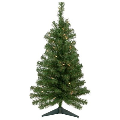 Northlight Pre-Lit Medium Oakridge Noble Fir Artificial Christmas Tree - 3' - Clear Lights