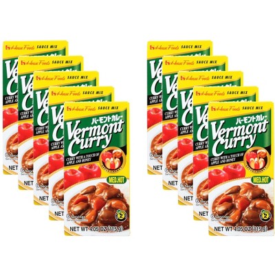 House Foods Mix Sauce Curry Vermont Medium - Pack of 10 - 4.05 oz
