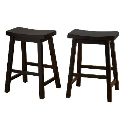 Set of 2 24" Belfast Saddle Stools - Buylateral