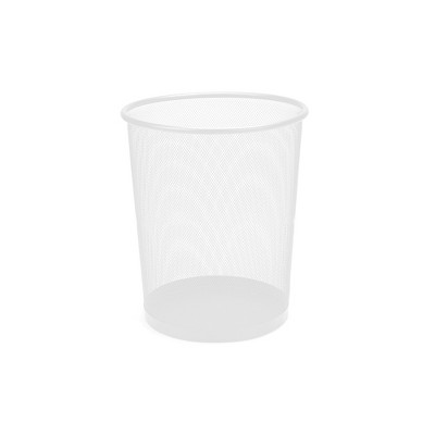 Mind Reader Mesh Garbage Waste Basket Recycling Bin Set, Round