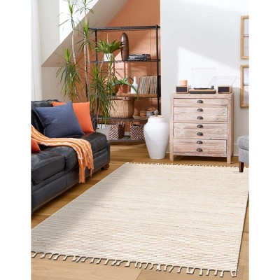Unique Loom Chindi Jute Lines Indoor Hand Made Area Rug
