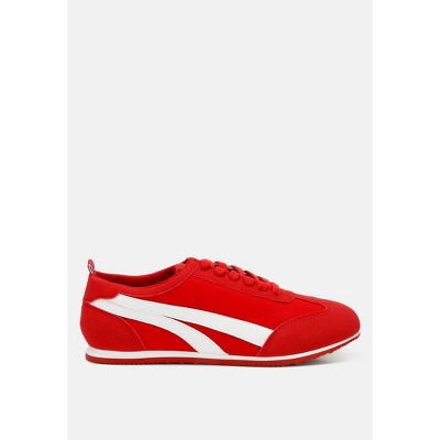 Montek Faux Leather Lace-Up Sneakers Women