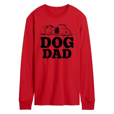 Men's - Peanuts - Dog Dad Long Sleeve Graphic T-Shirt