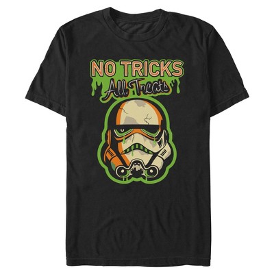 Mens Star Wars No Tricks All Treats Zombified Stormtrooper T Shirt