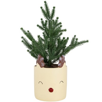 Northlight Mini Artificial Christmas Tree in Reindeer - 14.25" - Unlit