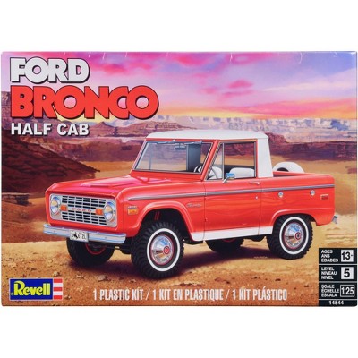 Level 5 Model Kit Ford Bronco Half Cab 1/25 Scale Model by Revell