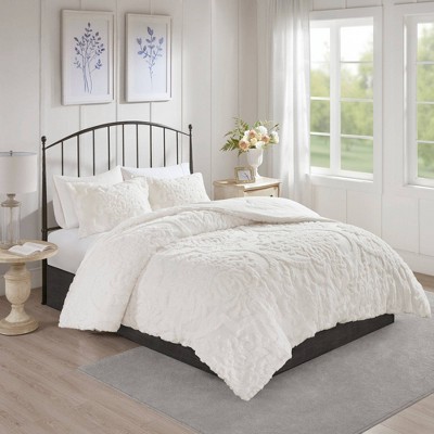 3pc Eugenia Cotton Damask Comforter Set