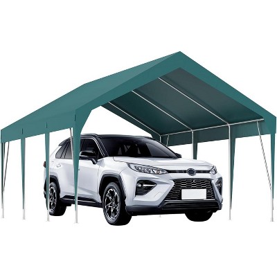 Acekool 10x20FT Heavy Duty Carport Canopy, Waterproof UV Resistant Portable Shelter for Car, Vehicle, Outdoor Storage, Yellow