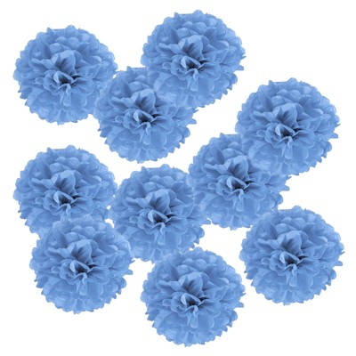 Unique Bargains Decorative Reusable Party Wedding Tissue Pom Poms Flowers 10 Pcs
