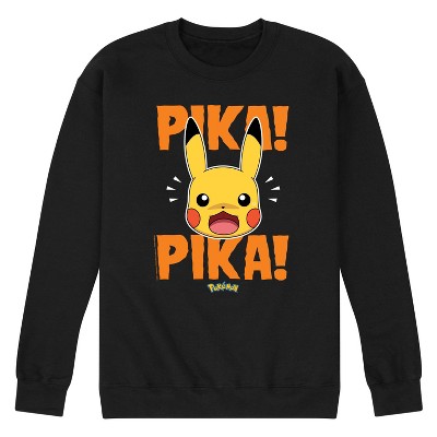 Men's - Pokémon - Pika Pika Scared Graphic Fleece Sweatshirt