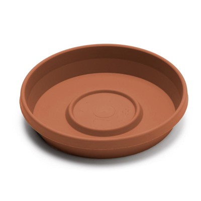 Bloem 2.5 in. H X 13 in. D Plastic Traditional Tray Terra Cotta