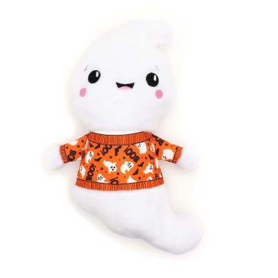 Halloween Ghost Squeaky Tough Plush Dog Toy - The Worthy Dog