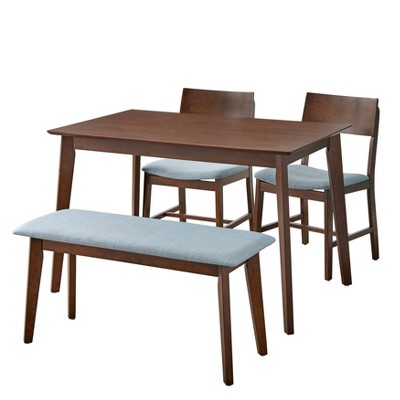 4pc Celeste Dining Set with Bench - Buylateral