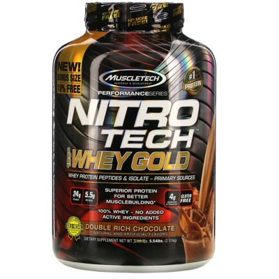 Muscletech Nitro Tech, 100% Whey Gold Protein Powders