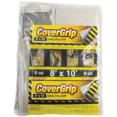CoverGrip 8 ft. W X 10 ft. L 8 oz Safety Canvas Drop Cloth 1 pk