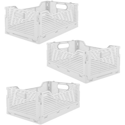 OnDisplay Stackable Folding Desk/Beauty/Closet Storage Crate
