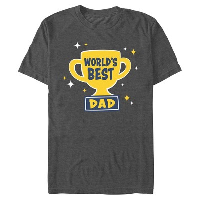 Mens Lost Gods Trophy World's Best Dad T Shirt