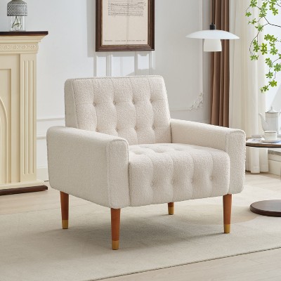 NicBex 1pc Accent Chair with Tufted Back Lounge Chair Reading Chair Comfy Chair for Living Room Bedroom Studio