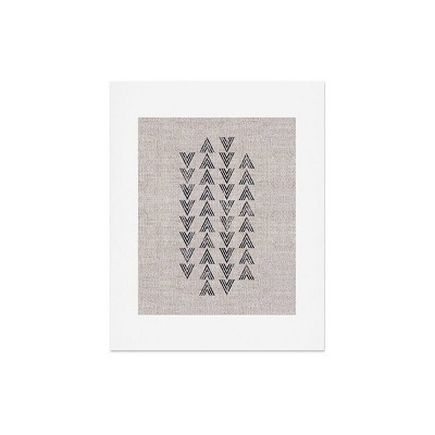 16"x20" Holli Zollinger French Tri Arrow Art Print Unframed Wall Poster Gray - Deny Designs