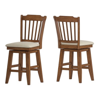 24" South Hill Spindle Back Swivel Counter Height Chair - Inspire Q
