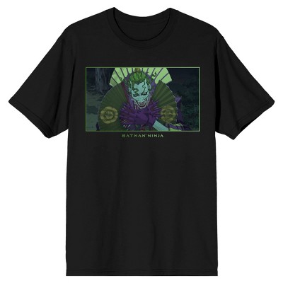 Batman Ninja Joker Character Men's Black Graphic Tee