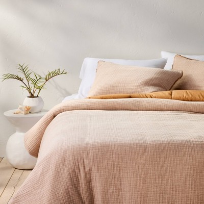 Textured Chambray Comforter & Sham Set - Casaluna™