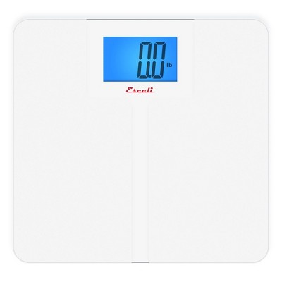 Escali High Capacity Anti-Slip Bathroom Scale White