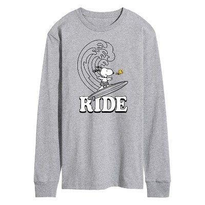Men's - Peanuts - Snoopy's Wave Ride Long Sleeve Graphic T-Shirt