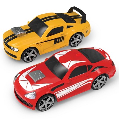 DRIVEN by Battat Friction Motor Micro Sports Cars 2pk: Toy Vehicles with Sound Effects & Lights