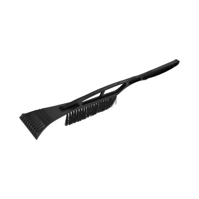 Unique Bargains Universal Car Ice Scraper Brush with Broom SUV Snow Frost Remover for Car Truck RV Nylon 1pc