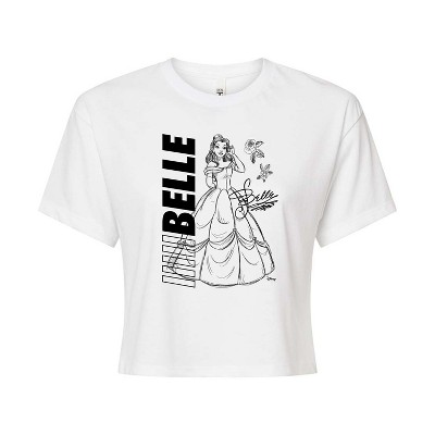 Women's - Disney - Autograph Belle Cropped Graphic T-Shirt