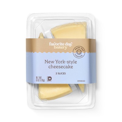New York Style Cheesecake Slices - 6oz/2ct - Favorite Day™