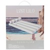 Sunnylife: Luxe Lilo - Green Stripe - 70x41" Inflatable Pool Float w/ Headrest - 2 of 4