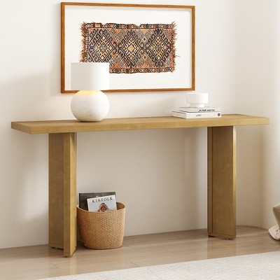 YOOCOZZ Stylish Console Table with Pine Veneer