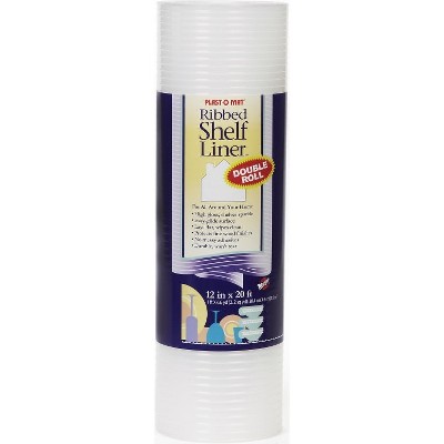 Warp's PM120-C Ribbed Shelf Liner, 12" x 20', Clear