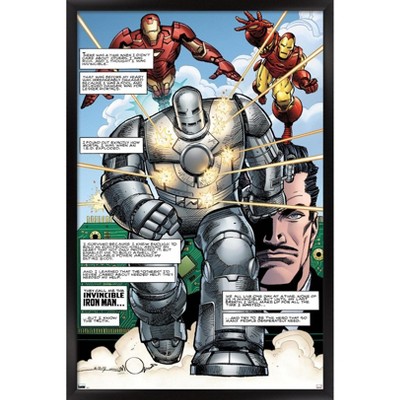 Trends International Marvel Comics - Iron Man - Marvel Comics 1000 Framed Wall Poster Prints