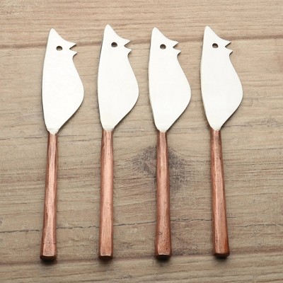 Inox Artisans Medicki Ratoncito Cheese Spreader/Knife 4 Pc. Set