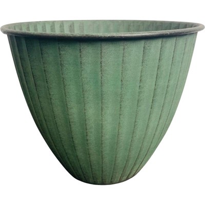 Robert Allen Monroe Metal Planter - 8 in. - Sage - Case of 3