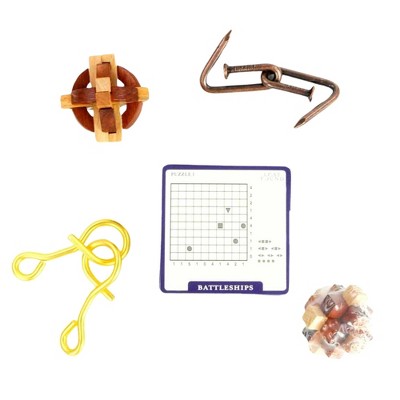 Professor Puzzle USA, Inc. Ancient Civilization Brainteaser Puzzle Set of 5