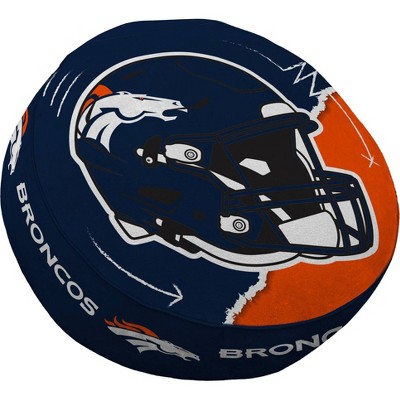 NFL Denver Broncos Split Helmet Circle Plushlete Pillow