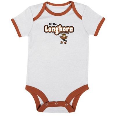 NCAA Texas Longhorns Infant Boys' 3pk Bodysuit