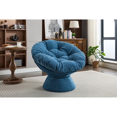 Sapphtopaz Oversized Accent Chair Chenille 360 Swivel Barrel Chair Lounge Single Sofa Chair for Living Room, Bedroom, Office, Small Room