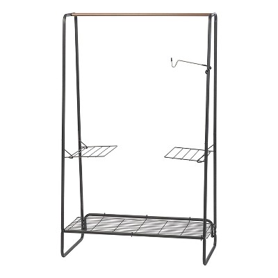IRIS USA Free-Standing Clothing Rack, Metal Garment Rack