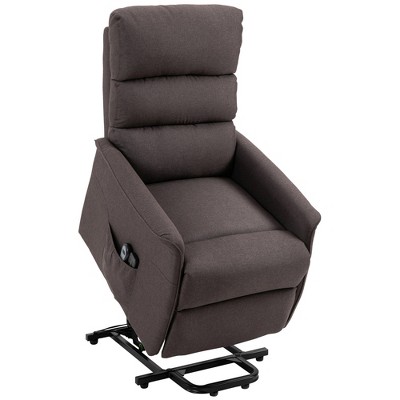 Fabric Power Lift Recliner Chair with Remote Control and Side Pockets