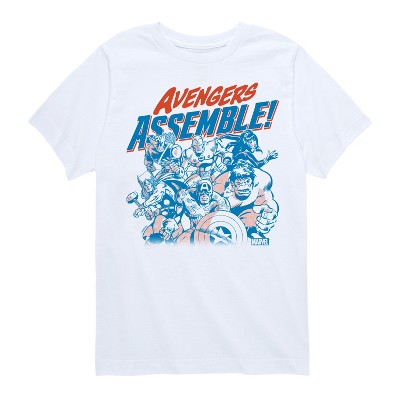 Boys' - Marvel - Avengers Assemble Group Short Sleeve Graphic T-Shirt