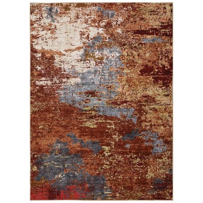 Washable Modern Abstract Living Room Rugs, Soft Non Slip Bedroom Dining Room Carpet, Stain Resistant Floor Rug for Kitchen Office