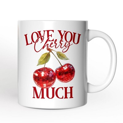 Disco Cherry Love You Cherry Much Mug, Aesthetic Gift (Non-Custom Only)| OrnamentallyYou