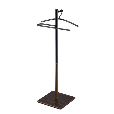 Kumo Freestanding Metal Organizer with Removable Hanger Trouser Bar Valet Stand - Proman Products